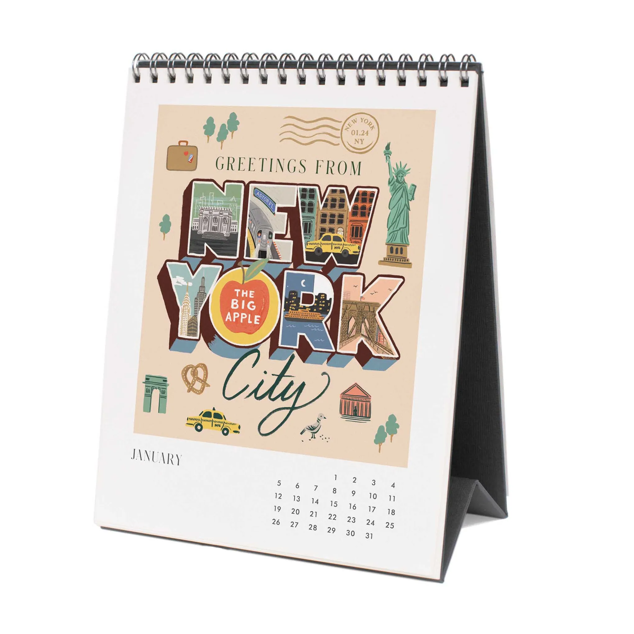 2025 World Desk Calendar