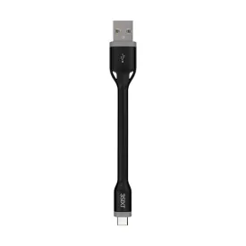 3sixT Clip & Sync Cable - USB-A to USB-C - 10cm - Black