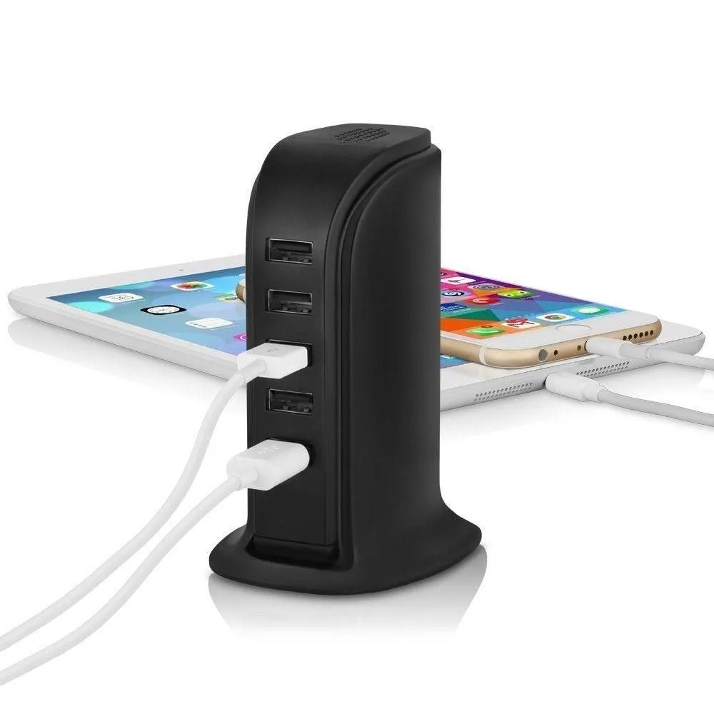 5 Port Multi USB Charging Station