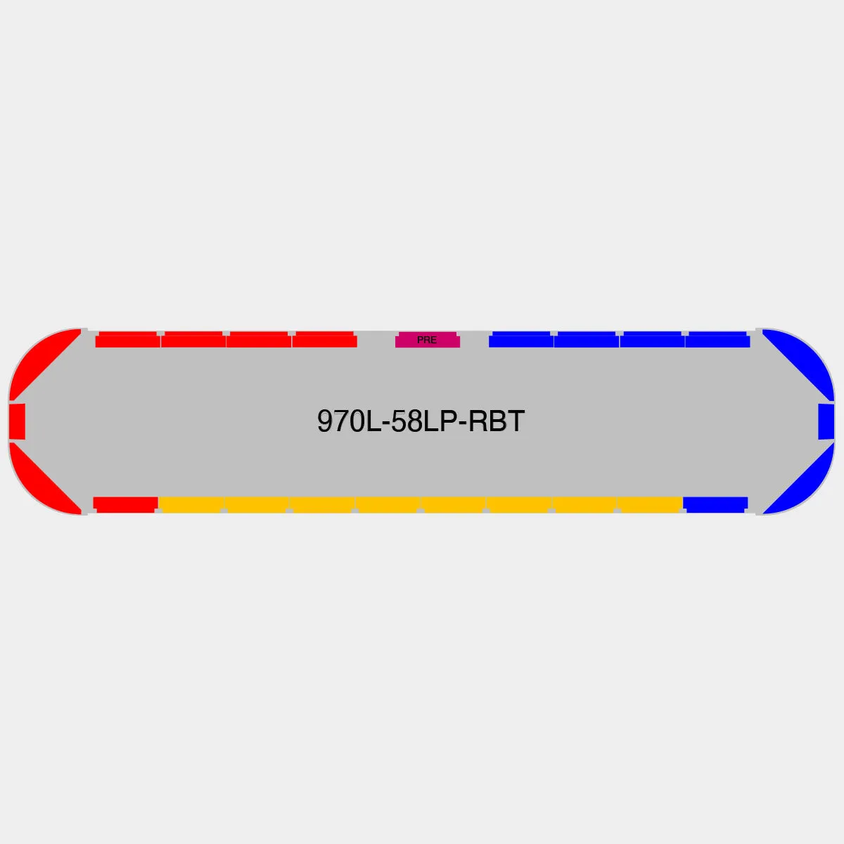 58" Scorpion Series NFPA LED Light Bar w/ Preemption