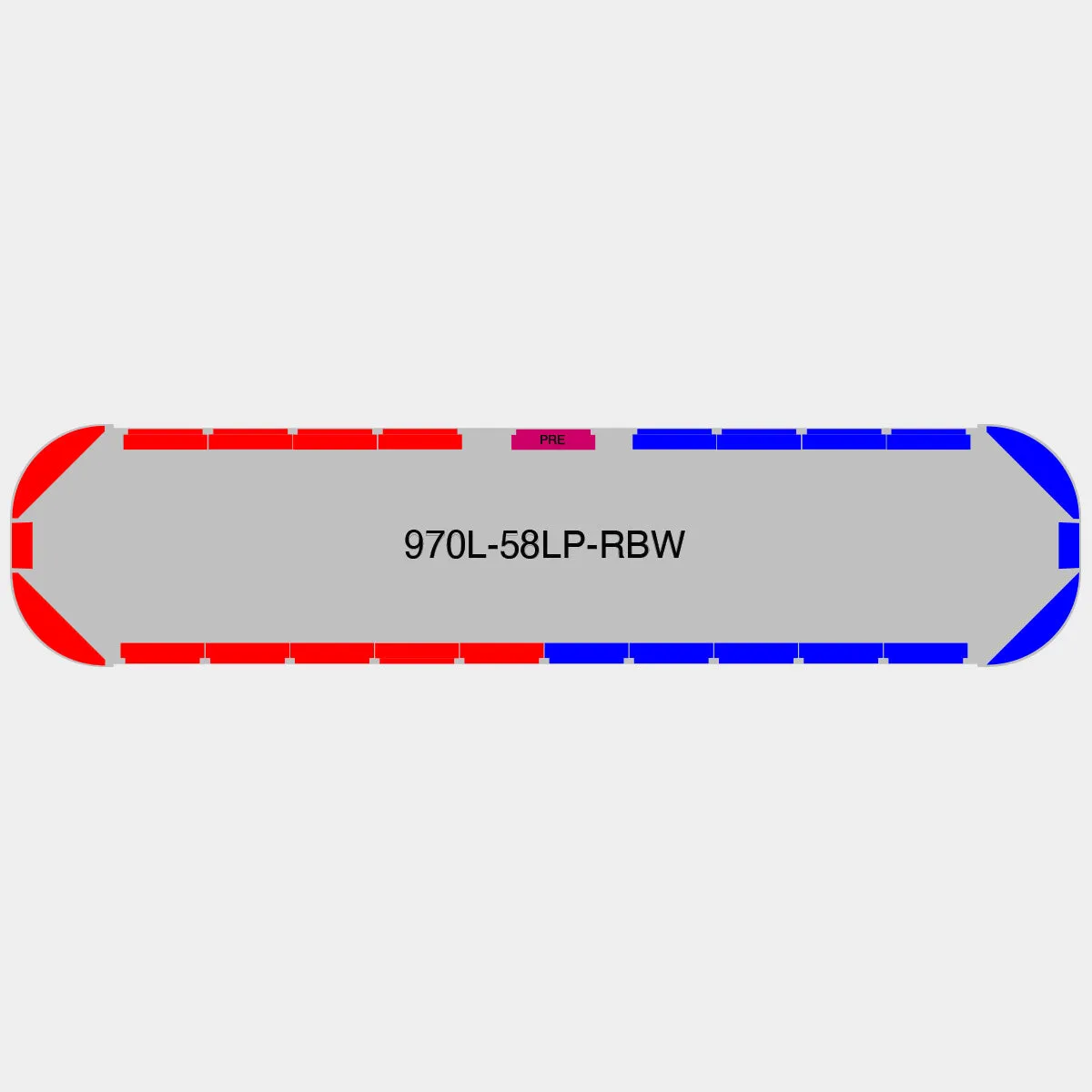 58" Scorpion Series NFPA LED Light Bar w/ Preemption