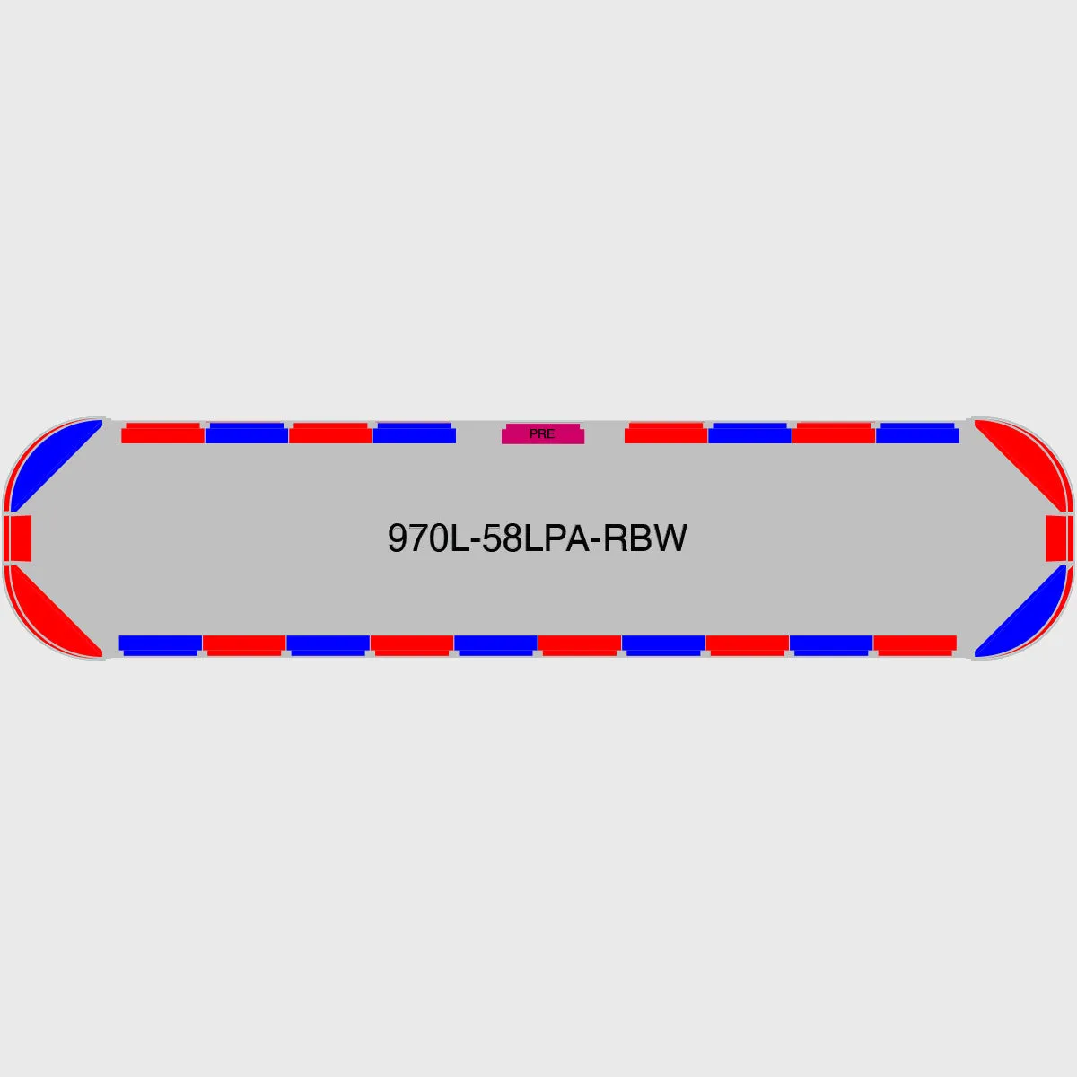 58" Scorpion Series NFPA LED Light Bar w/ Preemption