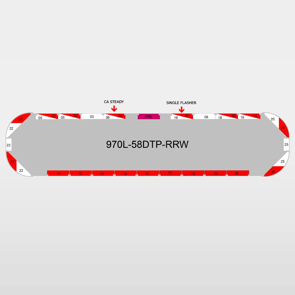 58" Scorpion Series NFPA LED Light Bar w/ Preemption