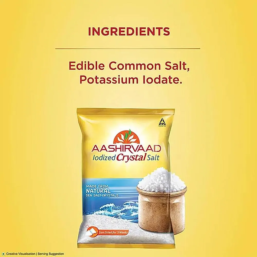 Aashirvaad Iodized Crystal Salt