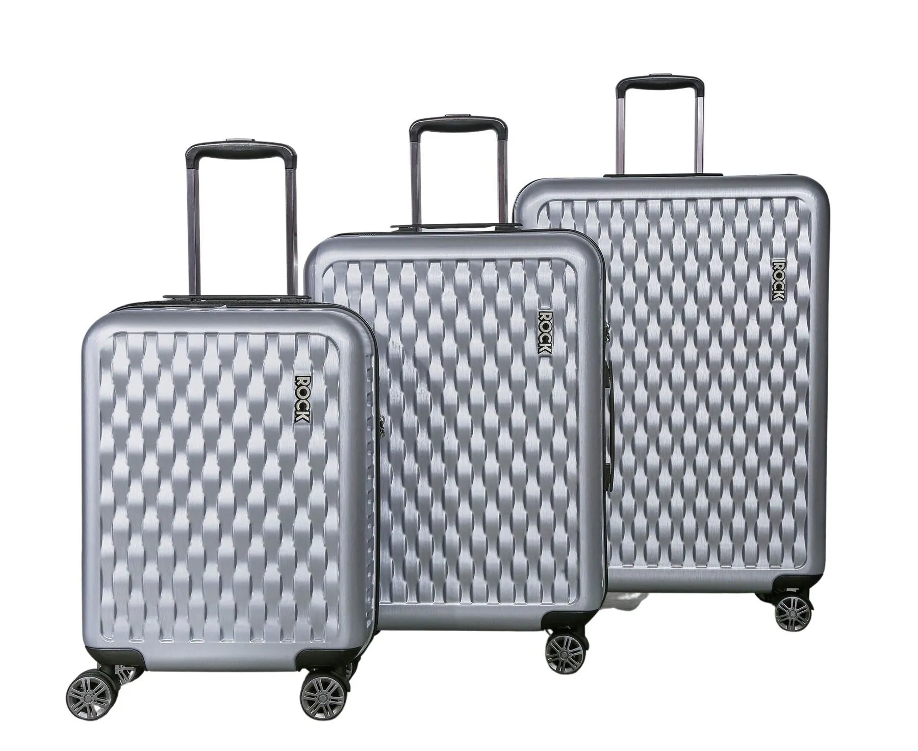 Allure Luggage Suitcase Travel Bag Carry On Hand Cabin Check in Hard-Shell 4 Spinner Wheels Trolley Set