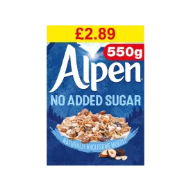 Alpen No Add Sugar 550GM