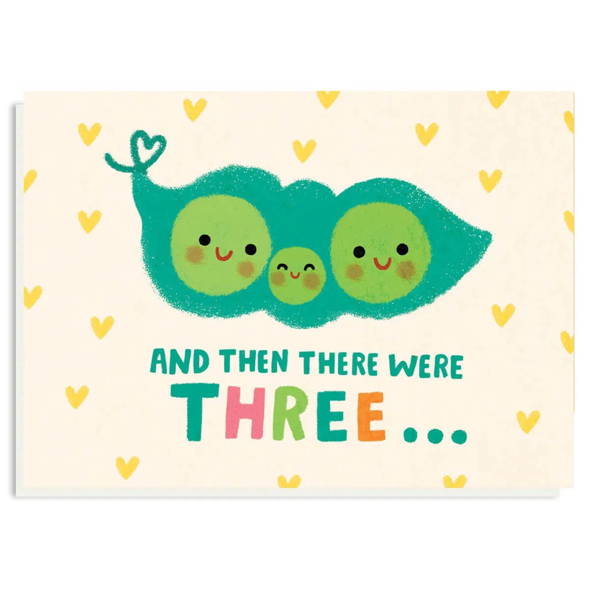 And Then There Were Three Greetings Card by Grace Habib for Stormy Knight