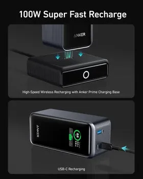 Anker Prime 20,000mAh Power Bank (200W) with 100W Charging Base