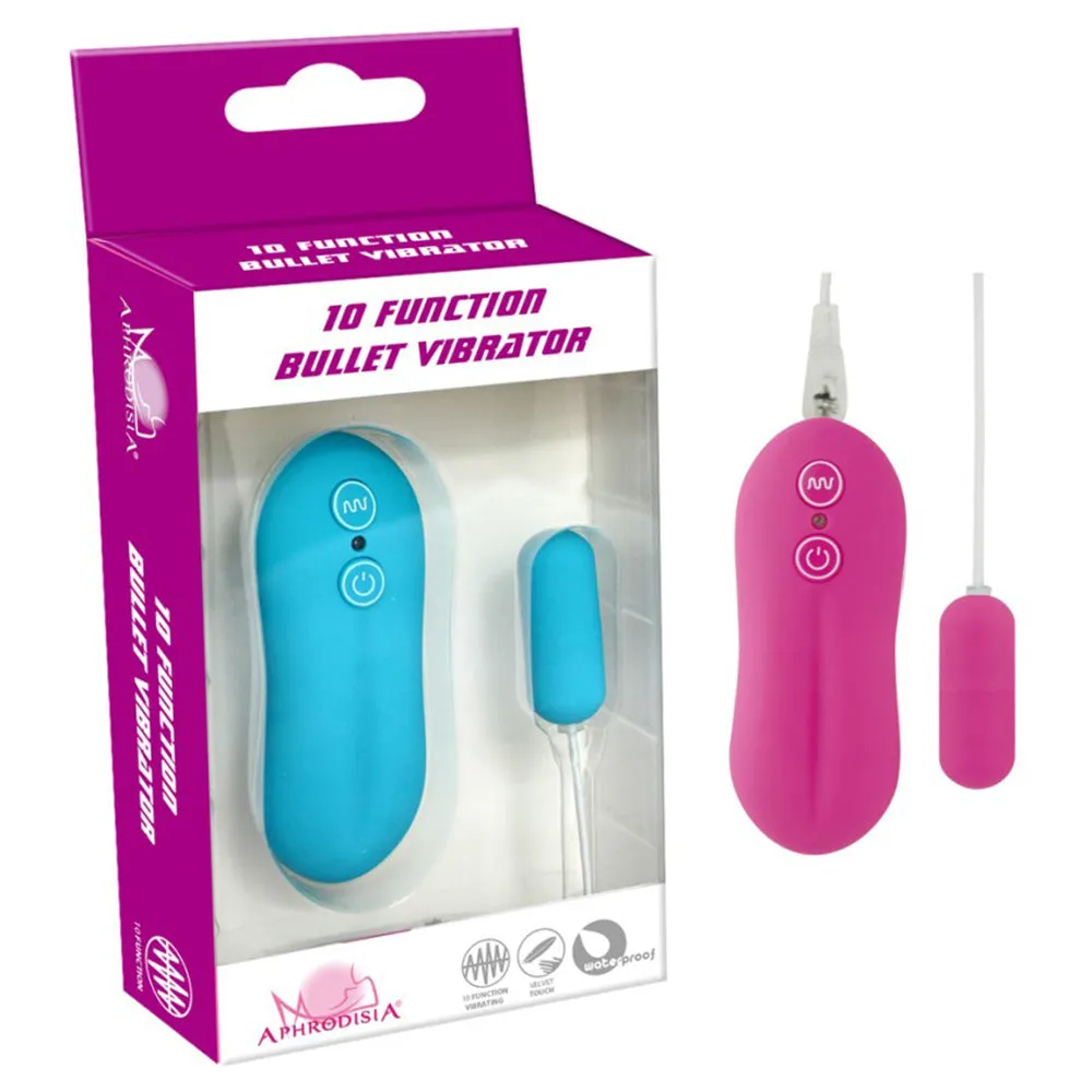 Aphrodisia 10-Function Bullet Vibrator & Corded Remote