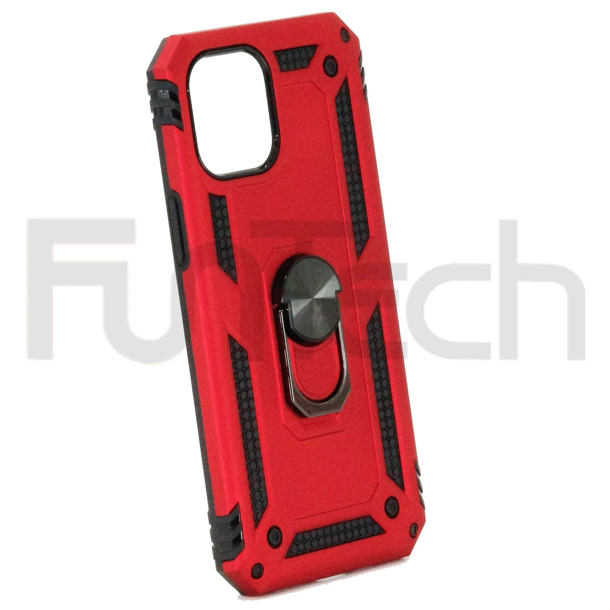 Apple iPhone 12 Pro,Ring Armor Case, Color Red