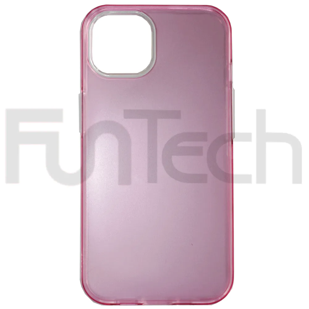 Apple iPhone 13 Mini Case, Double Sided Frosted Surface, Phone Case, Color Pink.