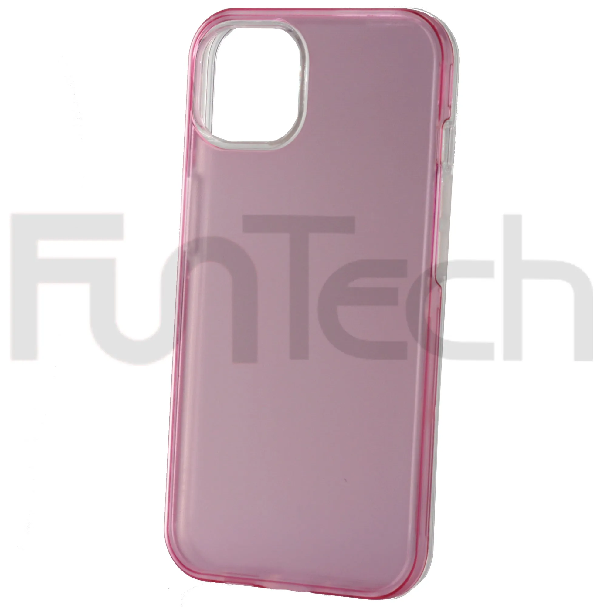 Apple iPhone 13 Pro Case, Double Sided Frosted Surface, Phone Case, Color Pink.