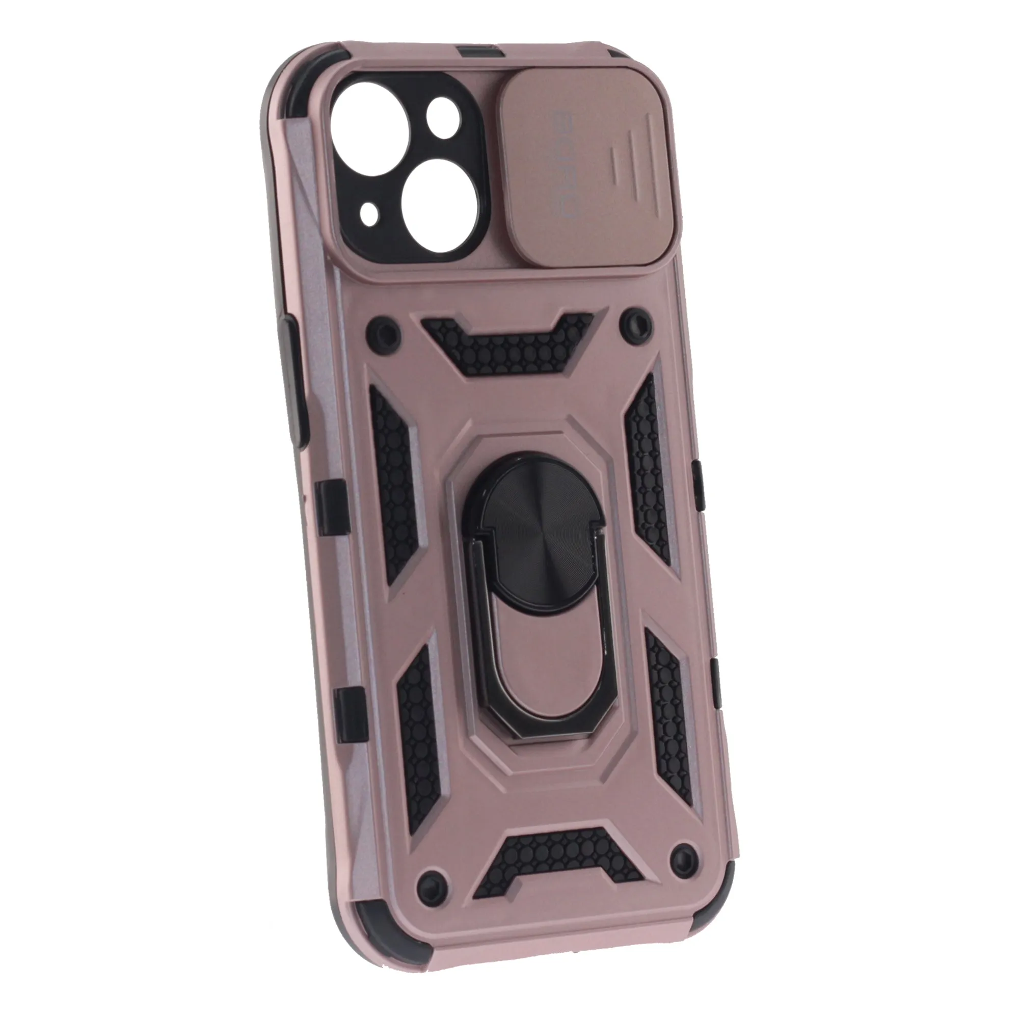 Apple iPhone 14 Case, Ring Armor Case with Lens Cover, Color Rose Gold