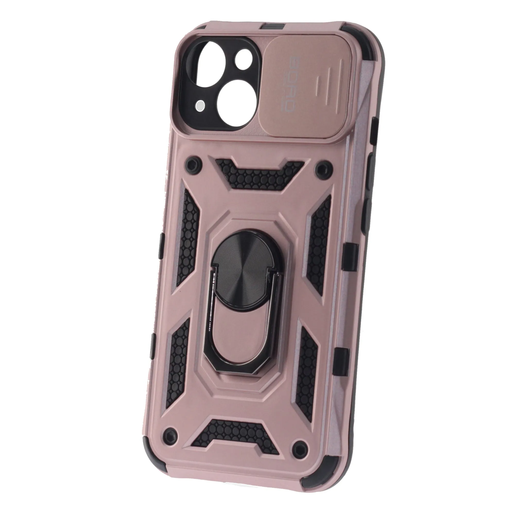 Apple iPhone 14 Case, Ring Armor Case with Lens Cover, Color Rose Gold