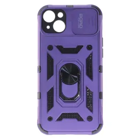 Apple iPhone 14 Plus Case, Ring Armor Case with Lens Cover, Color Purple