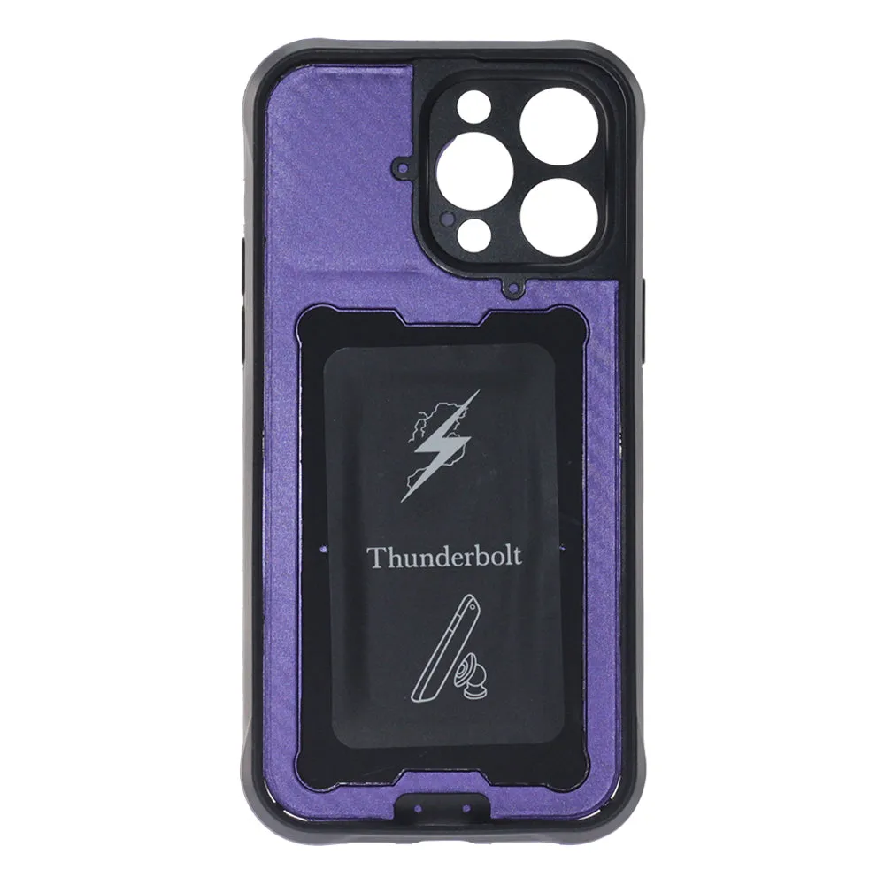 Apple iPhone 14 Pro Max, Ring Armor Case with Lens Cover, Color Purple