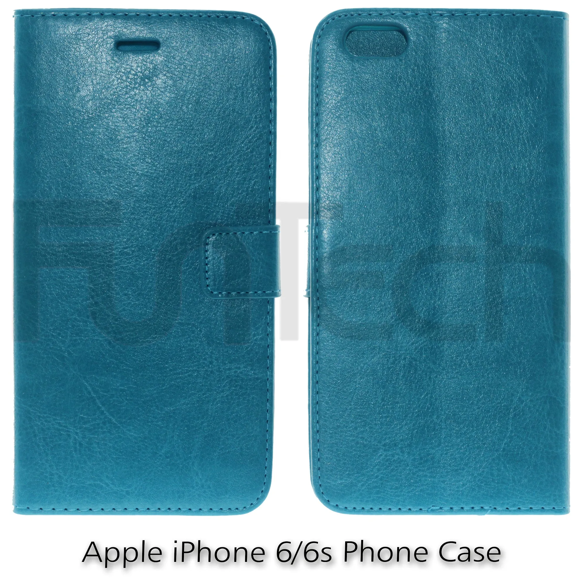 Apple iPhone 6Plus Leather Wallet Case Color Blue