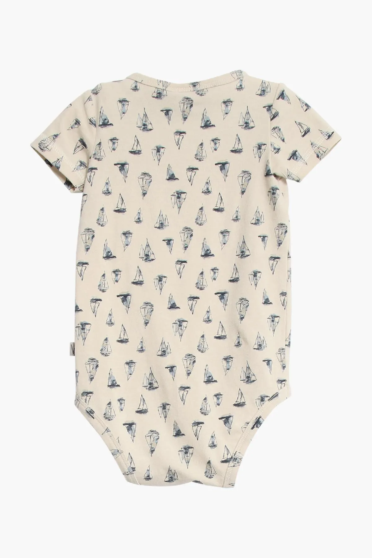 Baby Onesie Wheat Moon Ship Onesie