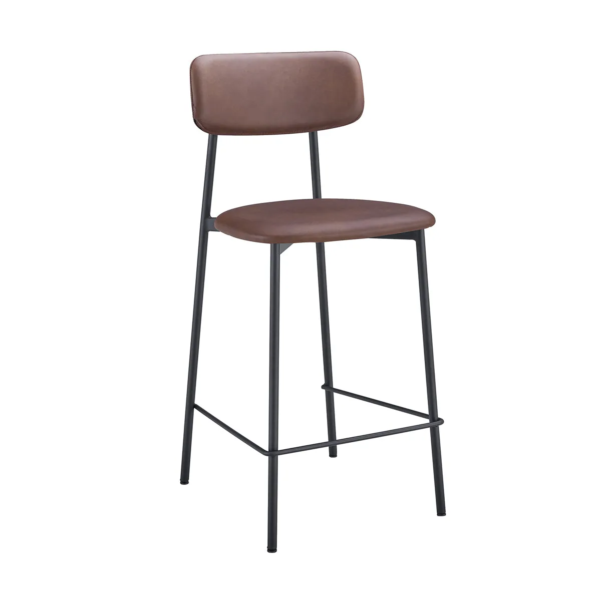 Bailey Leatherette Bar Stool (Set of 2)