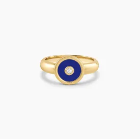 Balia Blue Enamel Ring