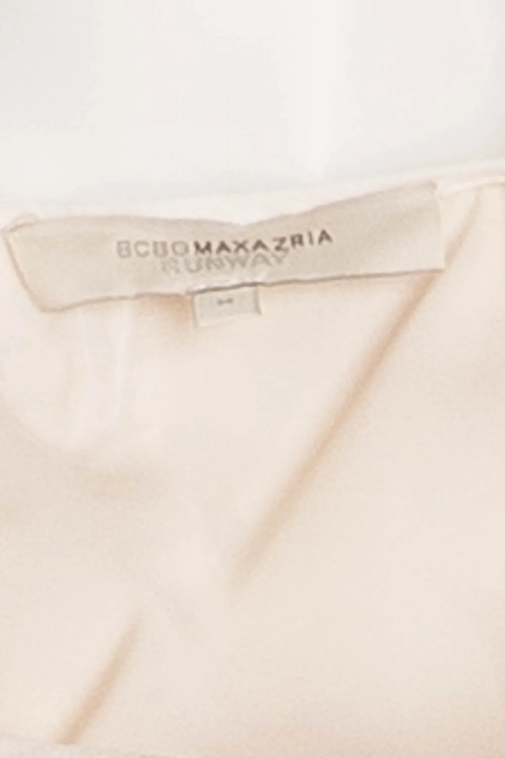 BCBG Maxazaria Runway - "Keylene" Long White Spaghetti Strap Maxi Dress - M