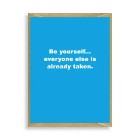 Be Yourself Mini Card