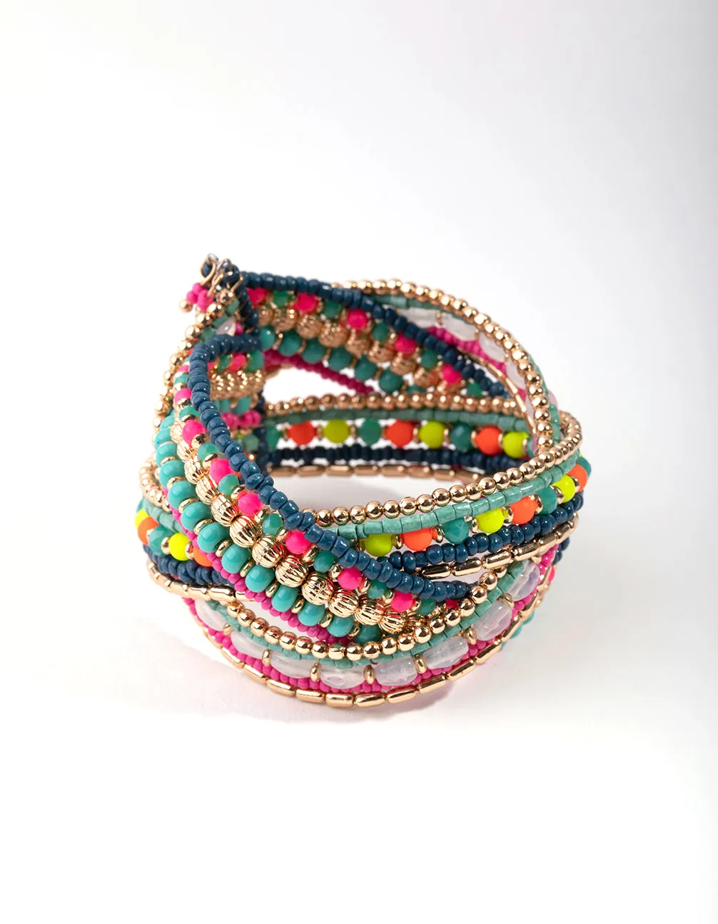 Bead Bright Twist Cuff