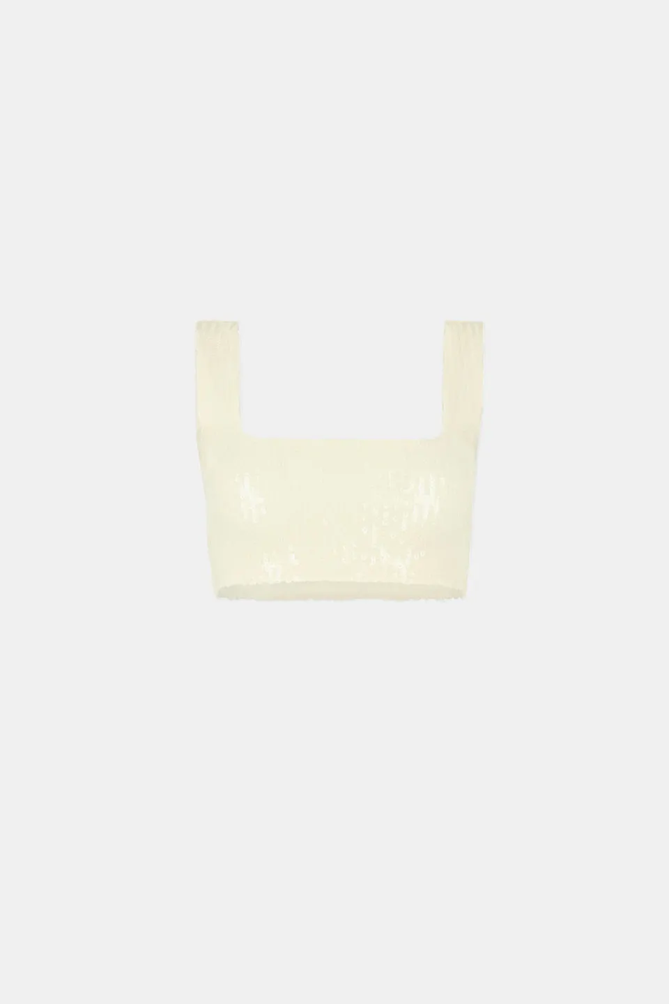 Beating Heart Crop Top - Buttermilk