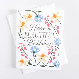 Beautiful Birthday Daffodils Card