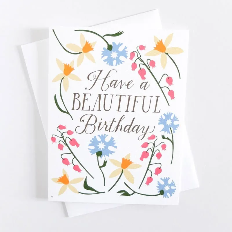 Beautiful Birthday Daffodils Card