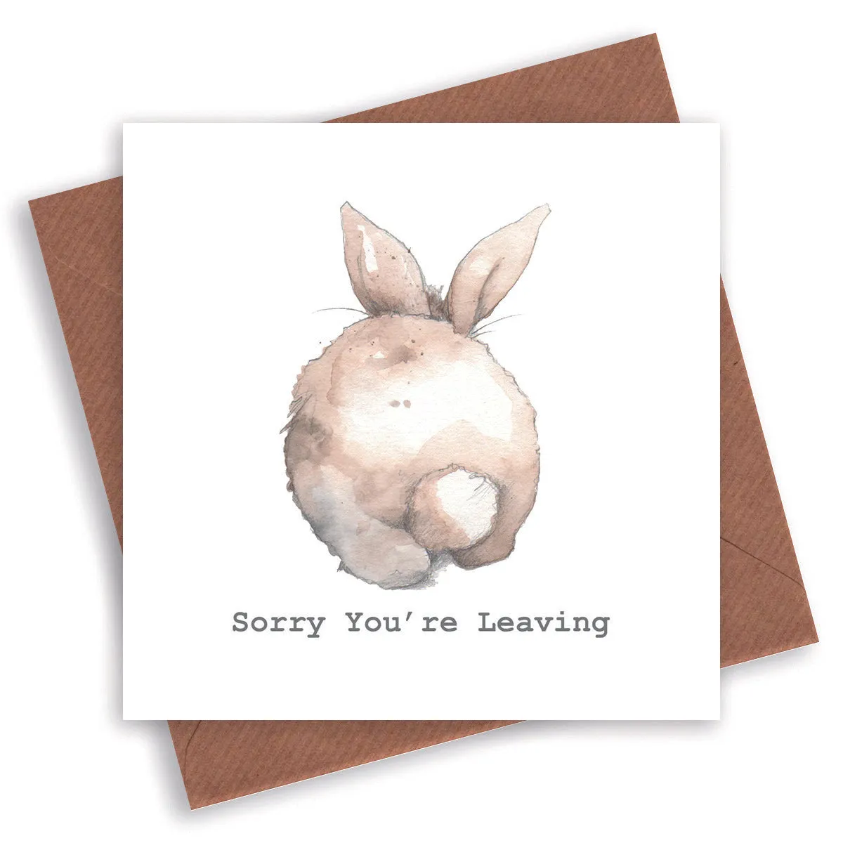 Bertie's Bob Tail Sorry You Are Leaving Card