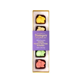 Bissinger's Pastel Peanut Butter Bunnies Flight, 5pc