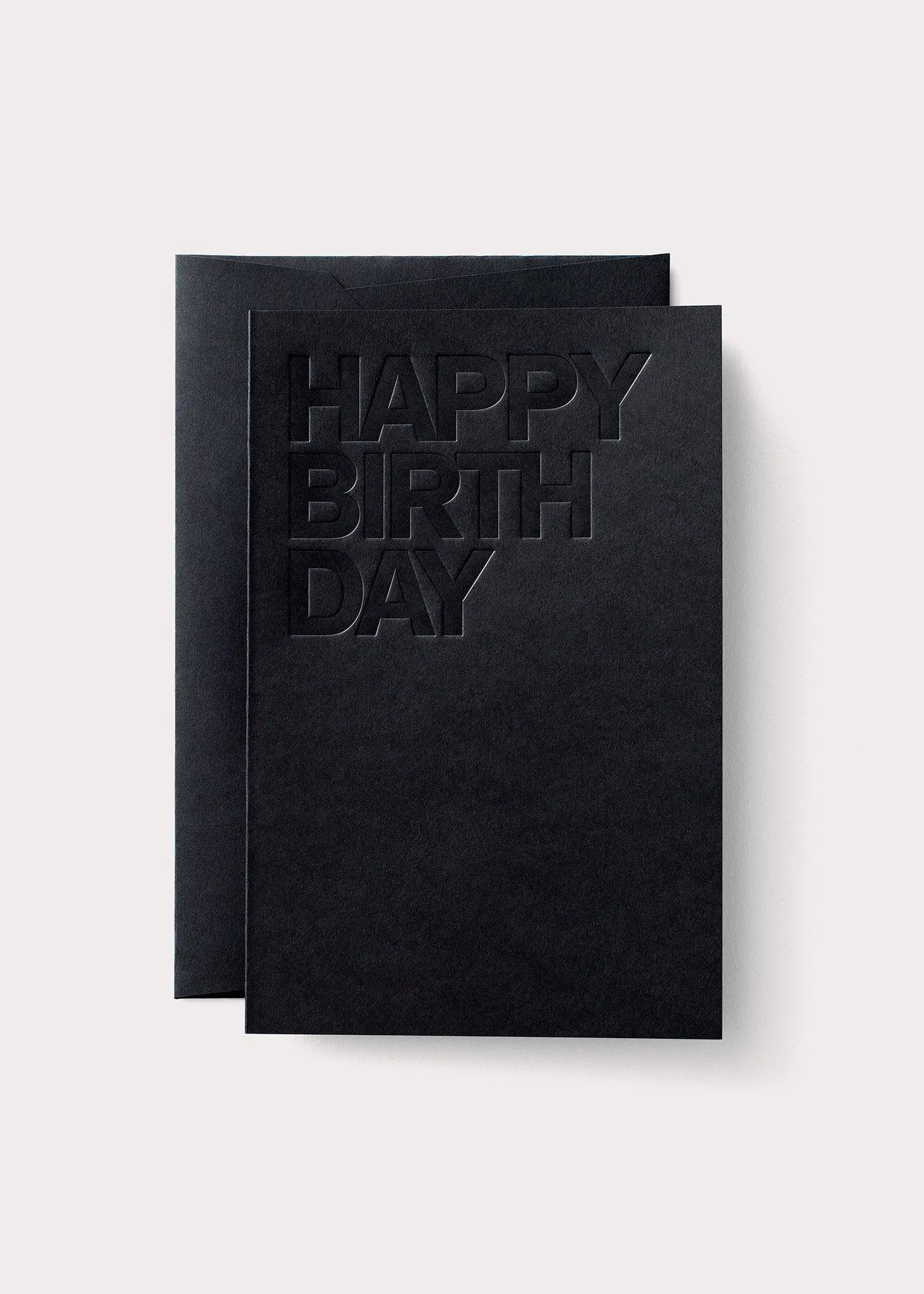 Black Birthday Card