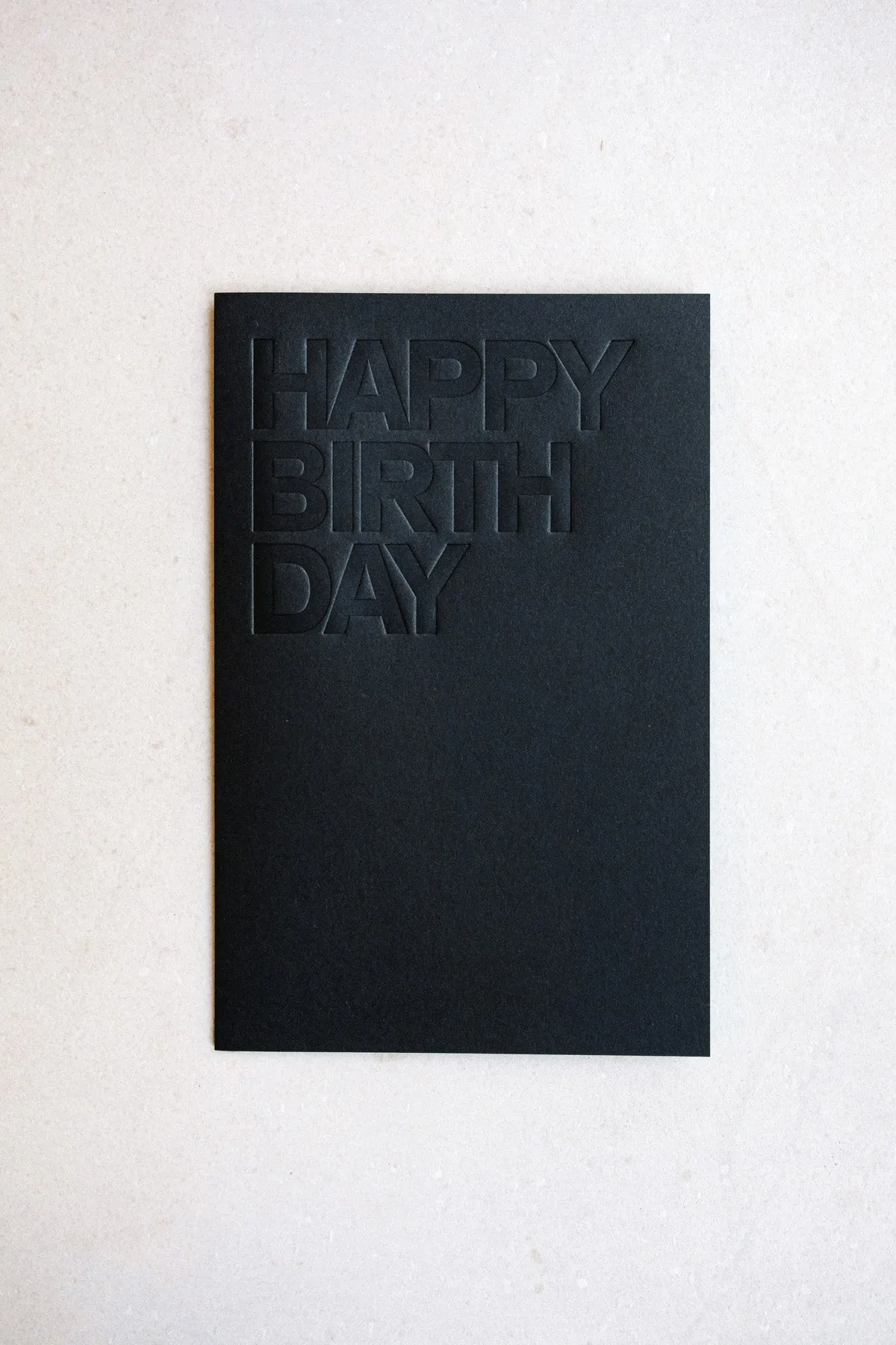 Black Birthday Card