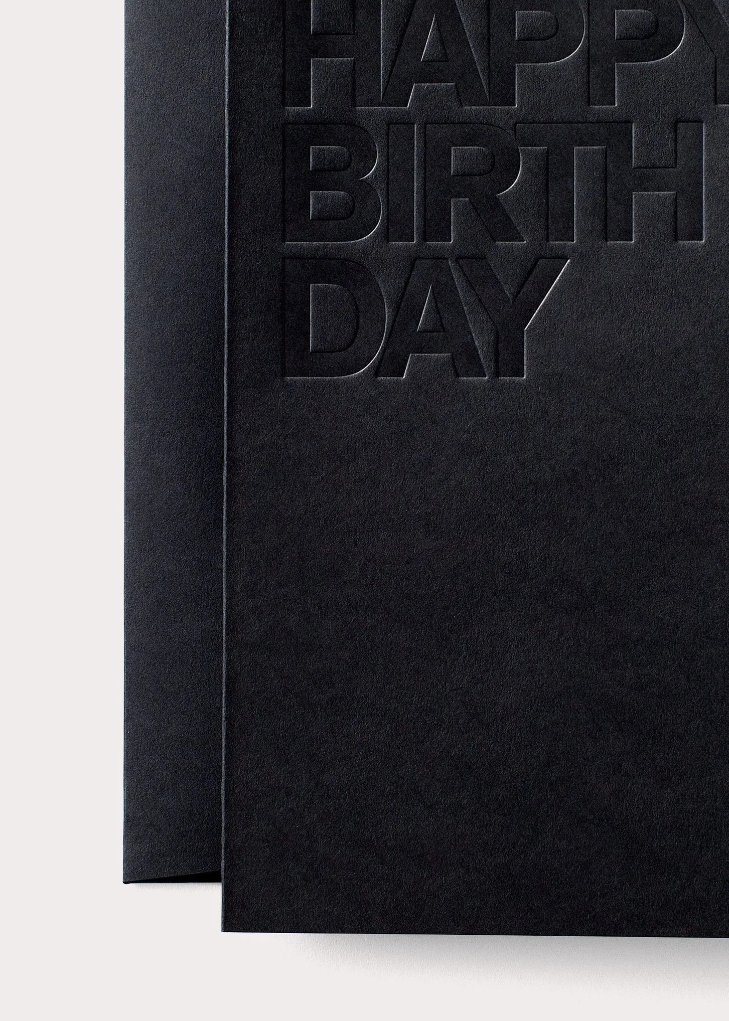 Black Birthday Card