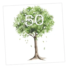 Blossom 50th Birthday Card