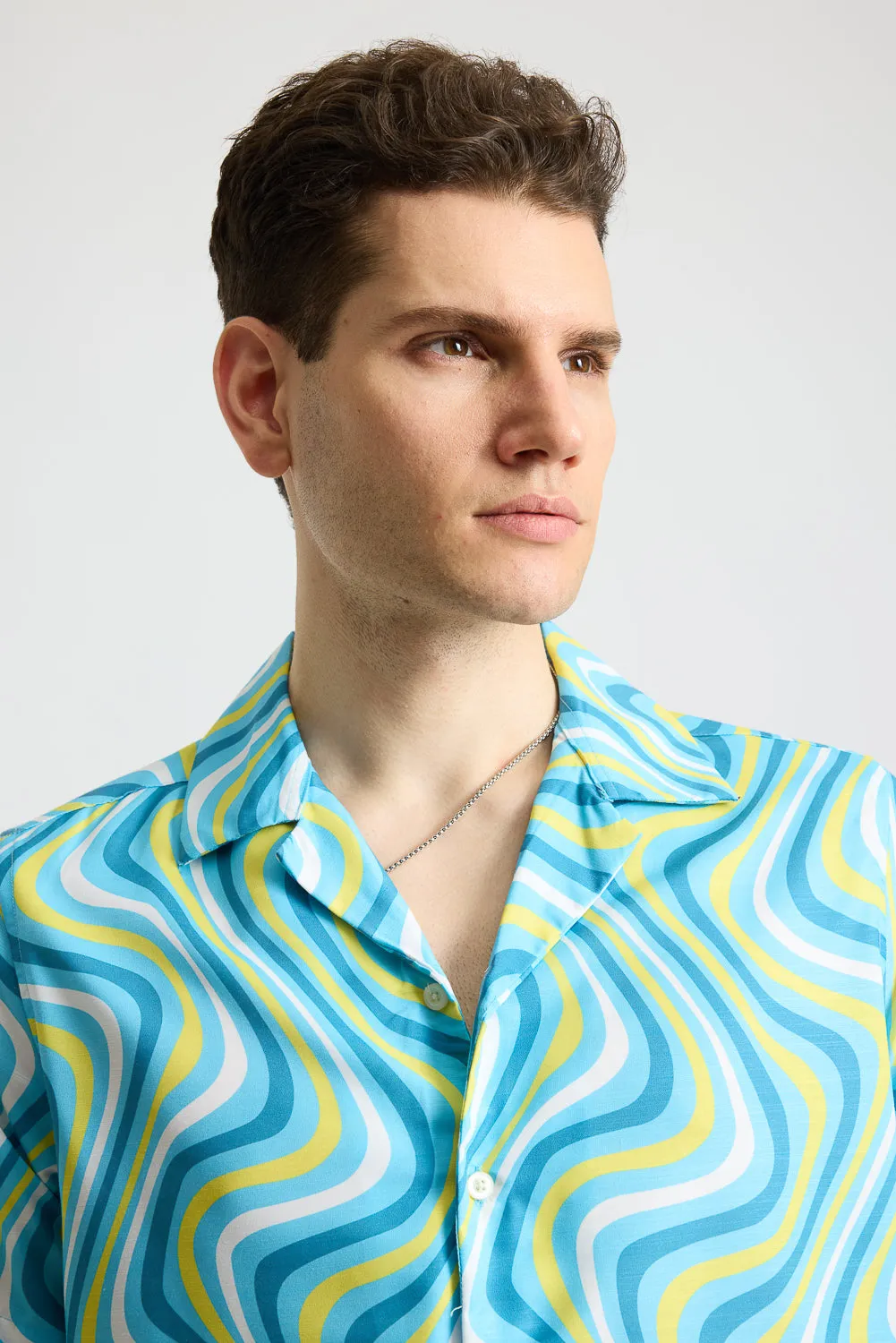 Blue Spiral Men's Resort Shirt