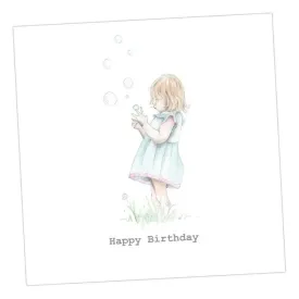 Bubbles Birthday Greeting Card