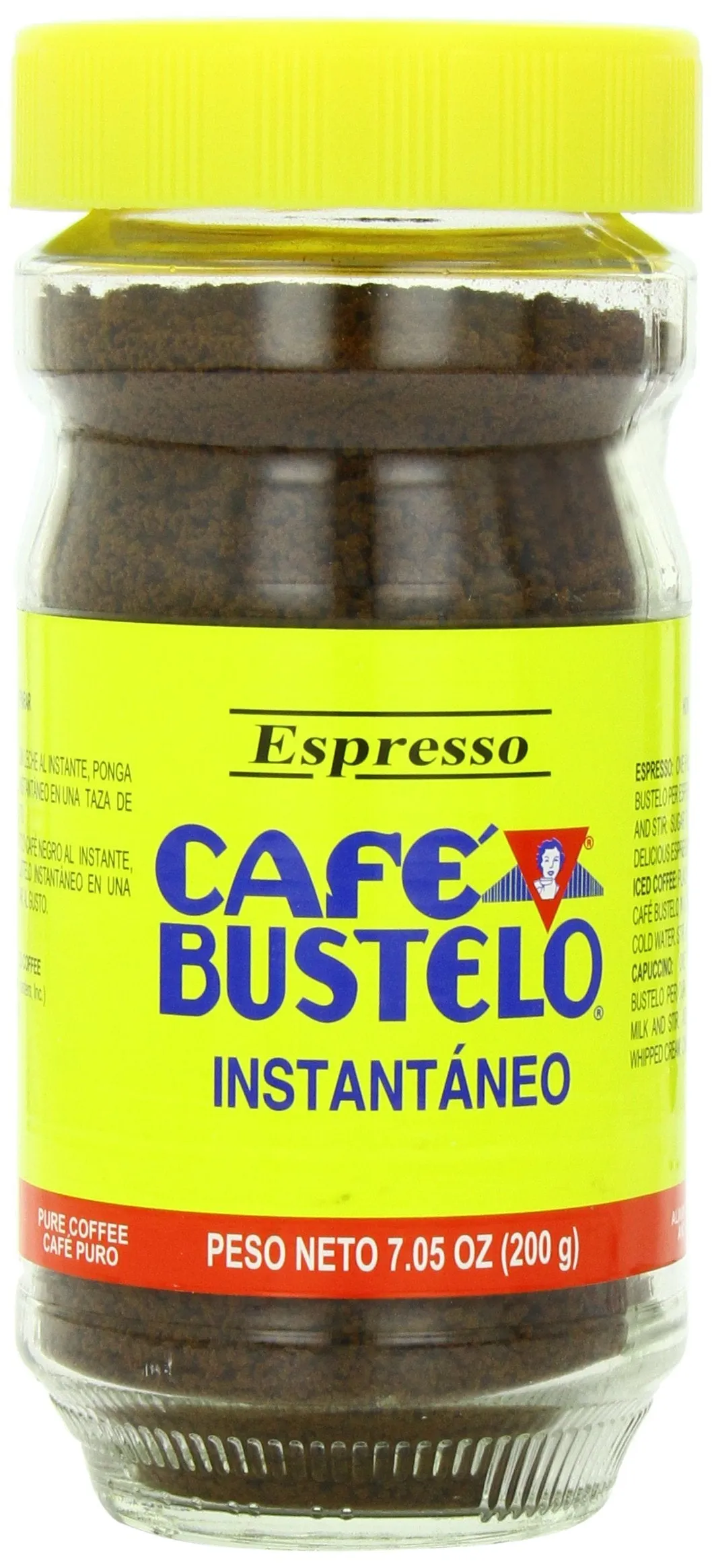 Café Bustelo Espresso Style Instant Coffee, 7.05 Ounce (Pack of 12)