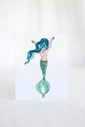 Card - Mermaid