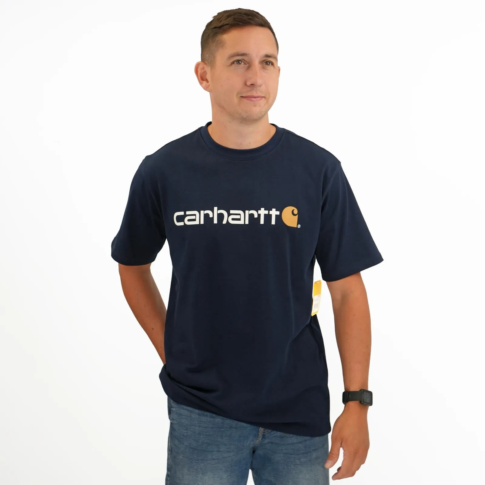 Carhartt Relaxed Fit Heavyweight Navy T-shirt