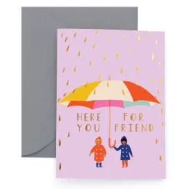 Carolyn Suzuki - RAINDROPS - Sympathy Card