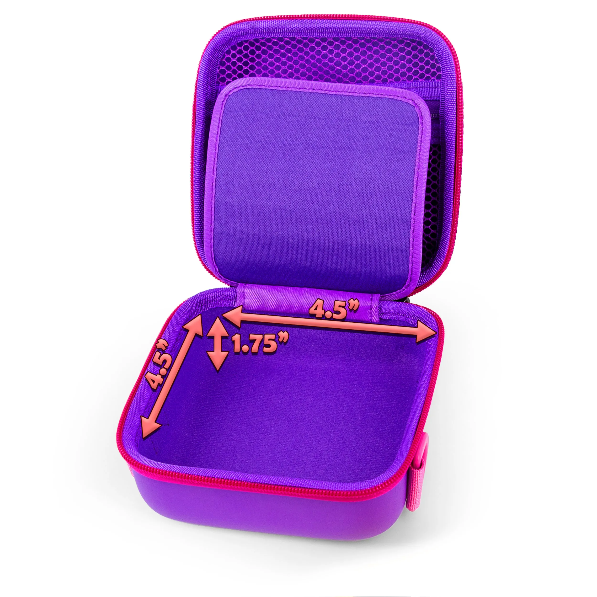 CASEMATIX Travel Case Compatible with Ultimate Ears MINIROLL Bluetooth Speaker & Charging Cable, Includes Carry Case Only (Purple)