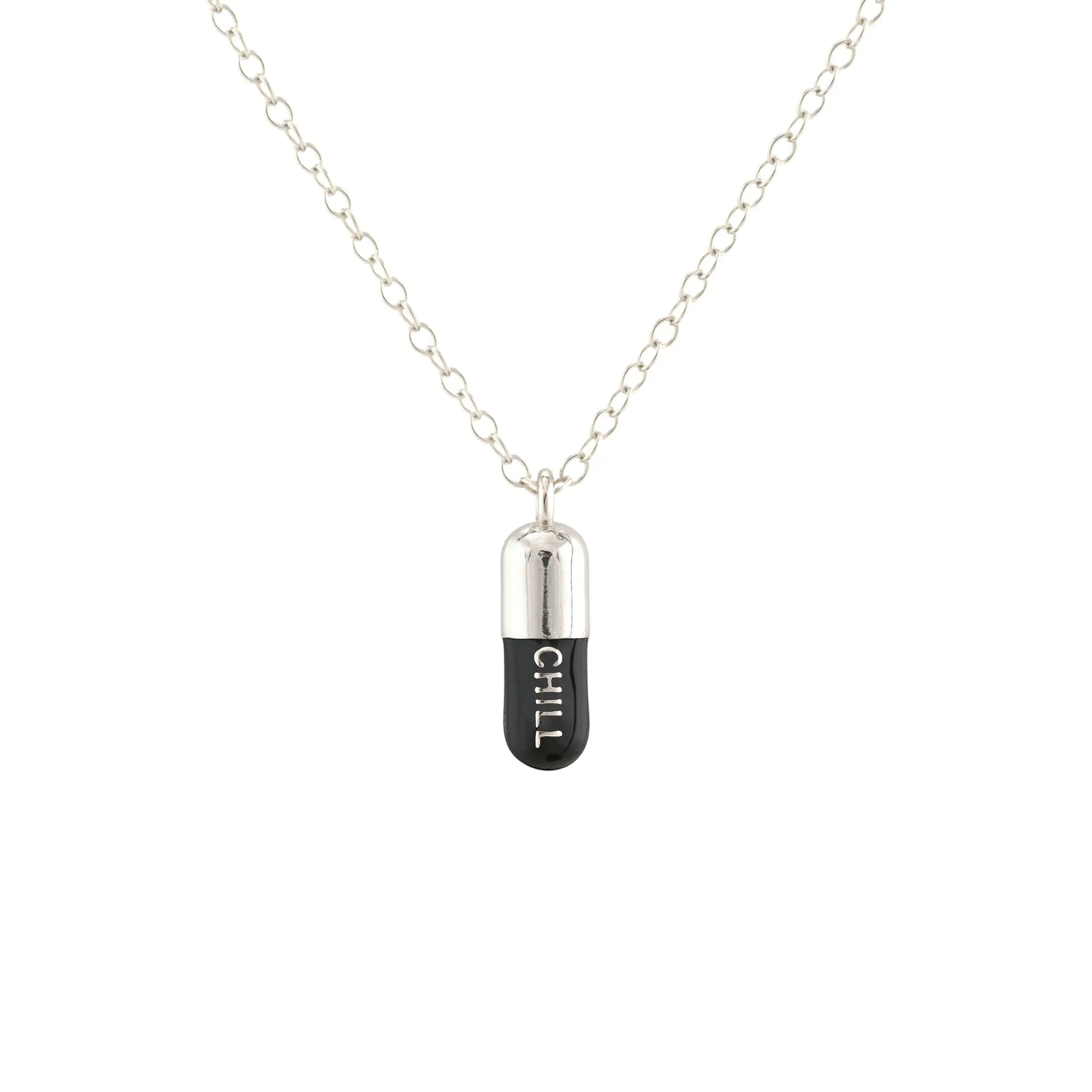 Chill Pill Enamel Necklace