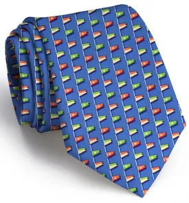 Classic Burgee: Boys Tie - Mid-Blue