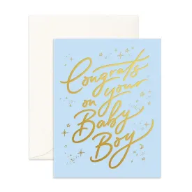 Congrats Baby Boy Greeting Card