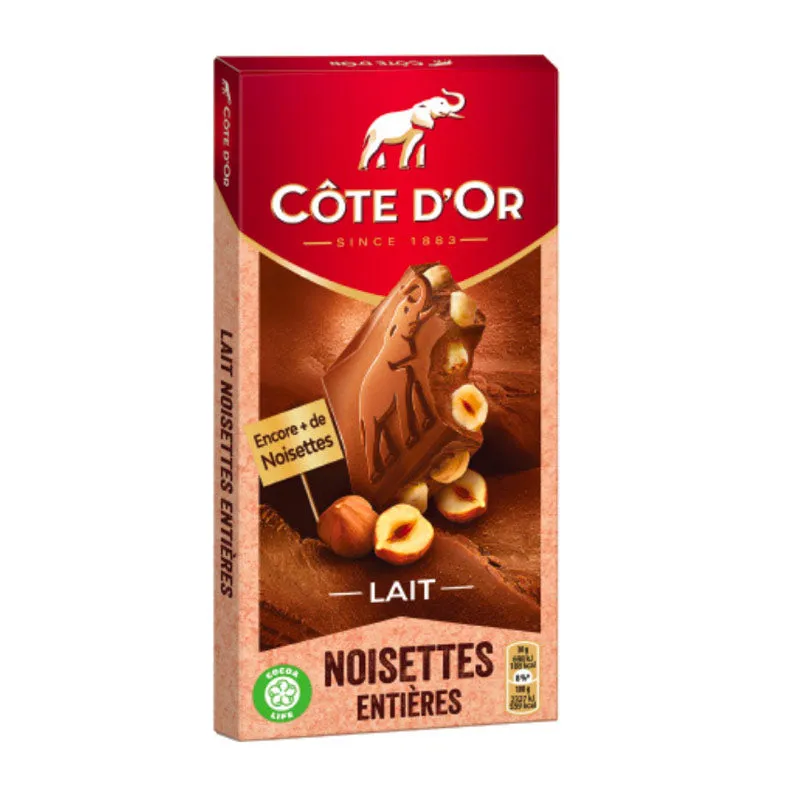 Cote D'Or Milk Chocolate with Whole Hazelnuts