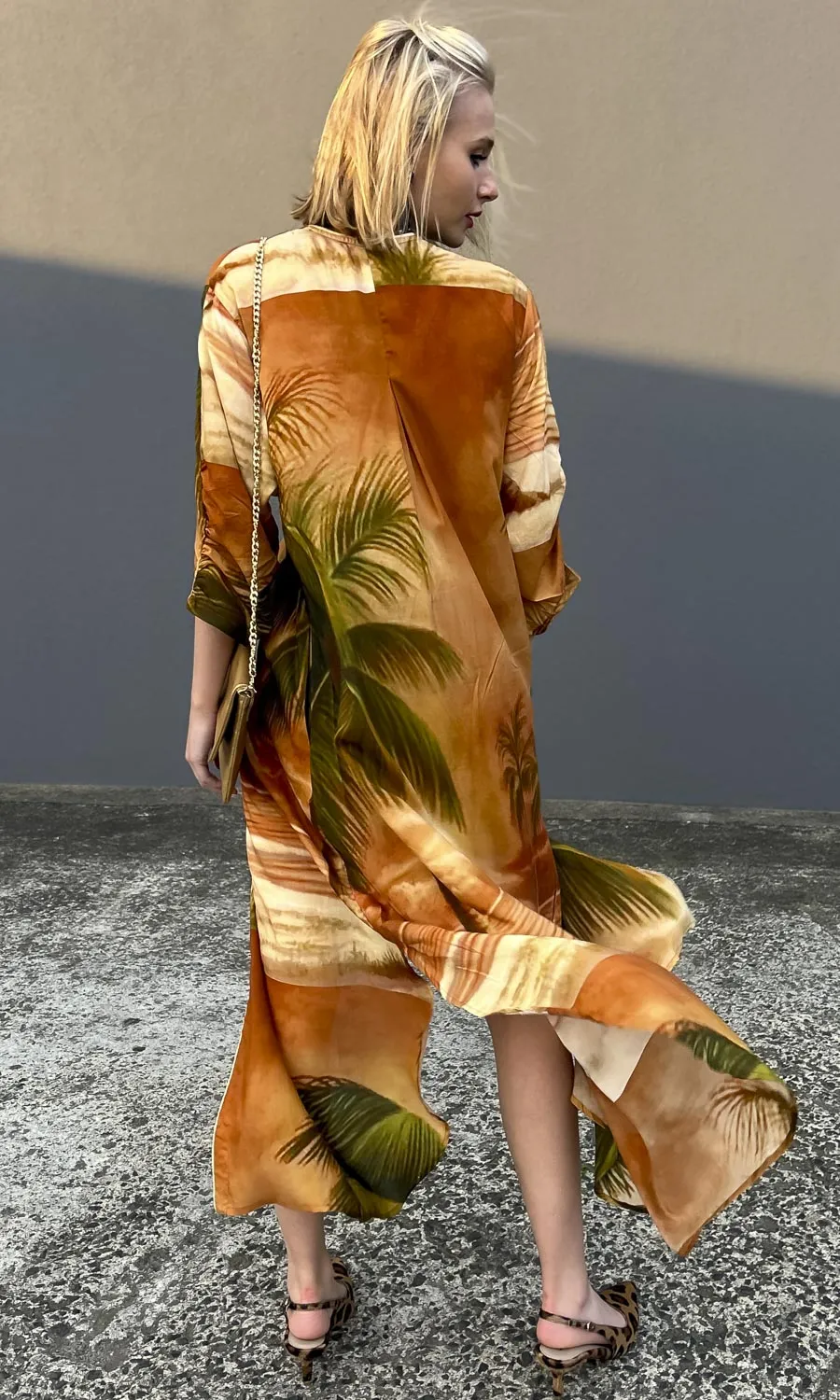 Cristina Allegra Palm Dress