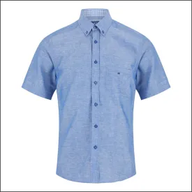 Dg's Blue Woven SS Shirt-