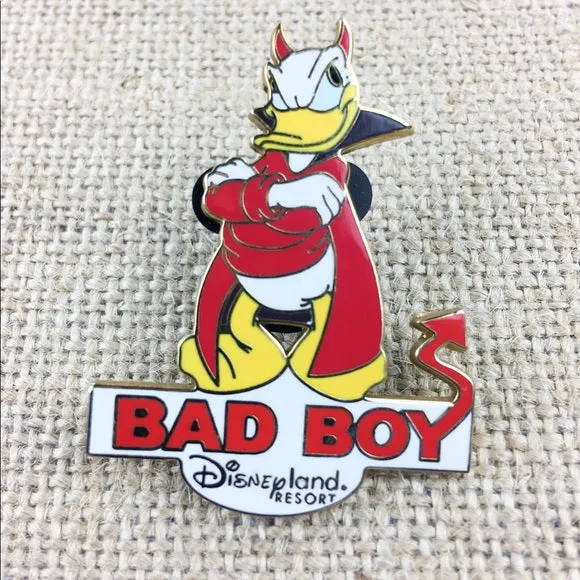 Disney Bad Boy Donald Duck Devil Halloween Costume Pin